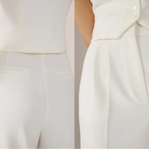 Favorite Daughter Wide Leg The Shortie Favorite Pant in Ivory White Size 10 NWT - Picture 8 of 16